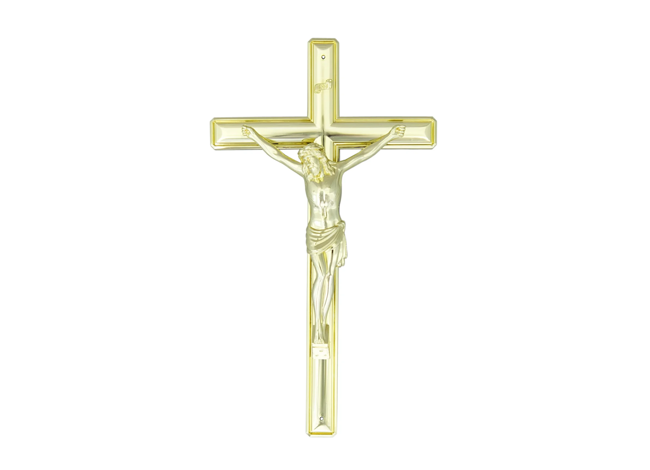 11 plastic crucifix gold