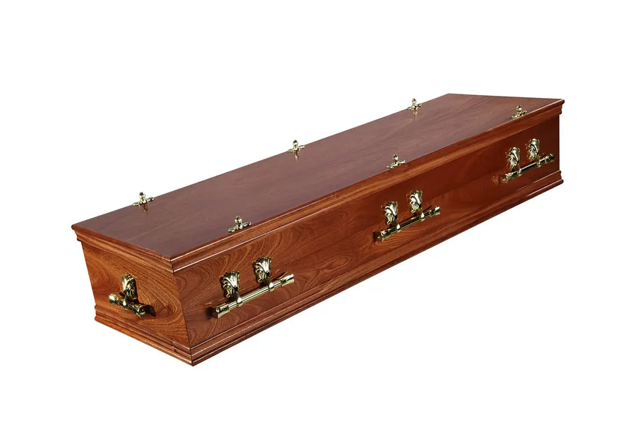 Atherton veneered mahagony casket