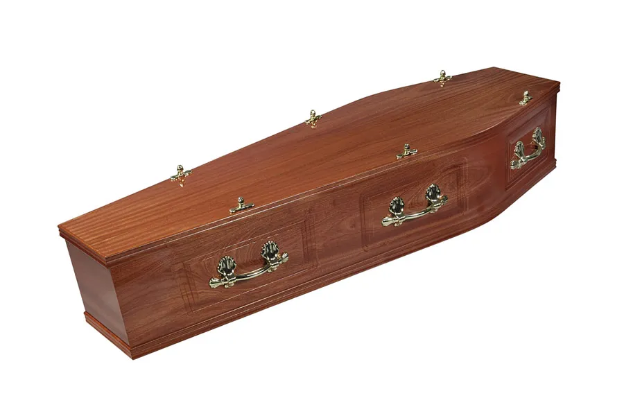 Canterbury veneered coffin