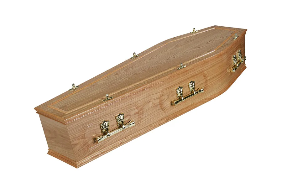 Dalbury veneered coffin