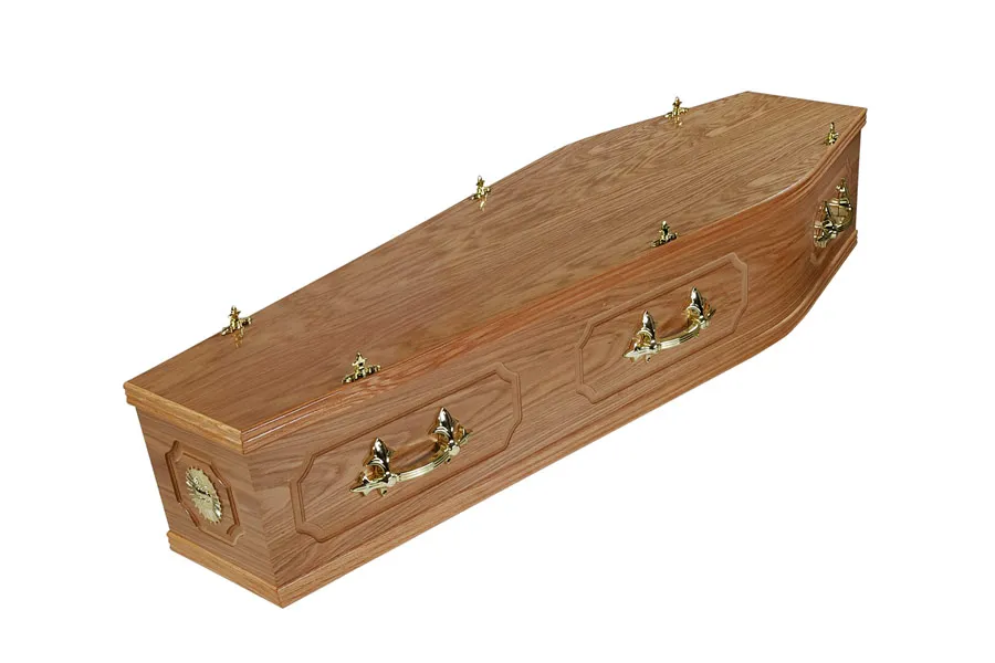 Mayfield veneered coffin