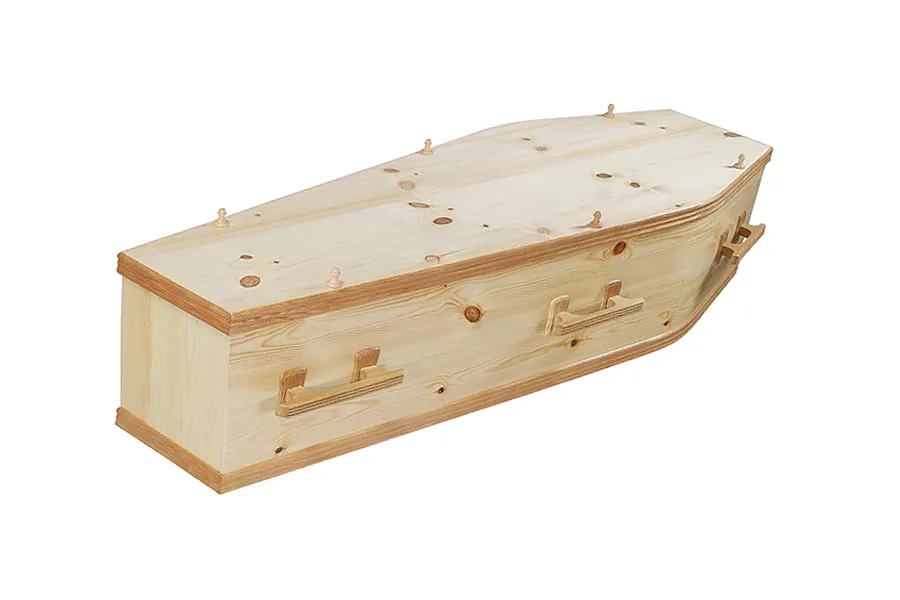 Sherwood solid pine coffin