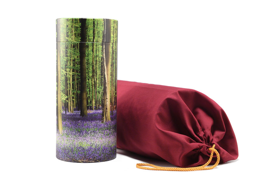 bluebell wood scatter tube and bag